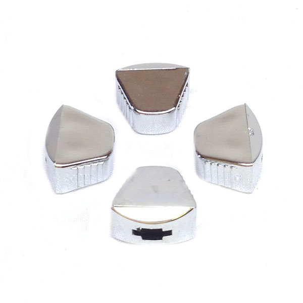 1979 Buick Skylark/GS/Regal/GN HEATER CONTROL KNOB (SLIDE TYPE KNOBS) - CHROME PLATED PLASTIC SHAPED WITH RIBS - SET OF 4 | IN52916Z