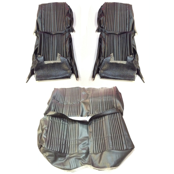 1965 Oldsmobile Cutlass/442/F85 FRONT BUCKETS & REAR BENCH SEAT COVER SET (HOLIDAY PUI) CONVERTIBLE | IN5311T