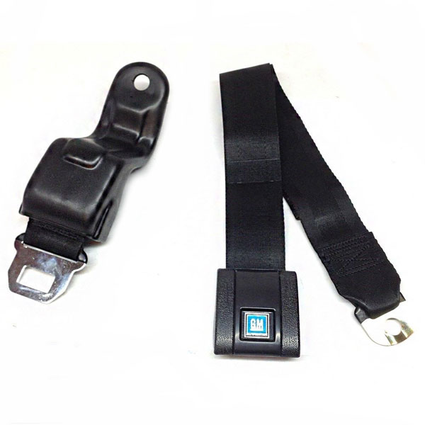 1969 Pontiac Firebird/TransAm STANDARD BLACK FRONT SEAT BELT WITH