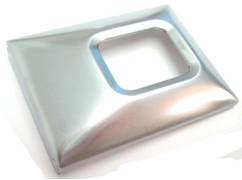 1970 Buick Skylark/GS/Regal/GN DELUXE BUCKLE SEAT BELT COVER LARGE - CORRECT BRUSHED FINISH. FITS MOST ALL 69-71 DELUXE INTERIOR SEAT BELTS. THE SIZE OF THIS COVER IS 2 9/16 X 2 1/8 | IN6280Z