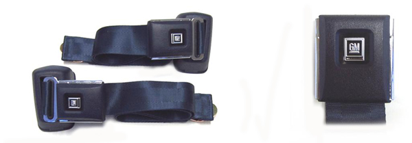 Blue Plastic Belt Button