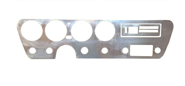 1967 Pontiac GTO/LeMans/Tempest BARE ALUMINUM BACKING PLATE FOR DASH INSERT WITHOUT AIR | IN6580G
