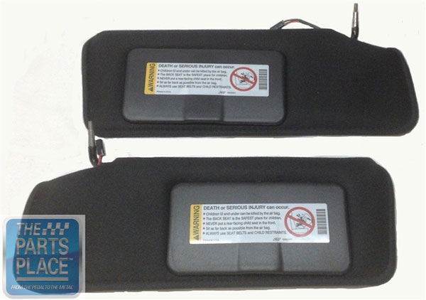1990 Chevrolet Corvette SUNVISORS (EBONY BLACK) - PAIR | IN80249O