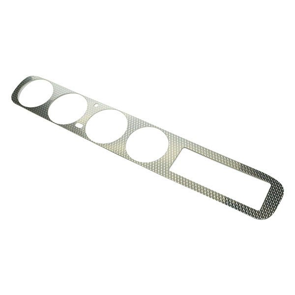 1964 Pontiac GTO/LeMans/Tempest DASH INSERT ORIGINAL STYLE SWIRLED ALUMINUM WITH METAL BACKING WITHOUT AIR | IN8996G