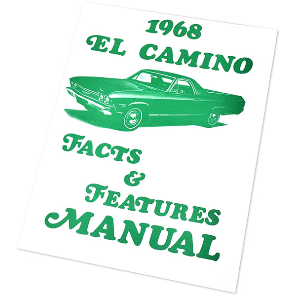 1968 Chevrolet El Camino FACTS & FEATURE MANUAL | MP0245