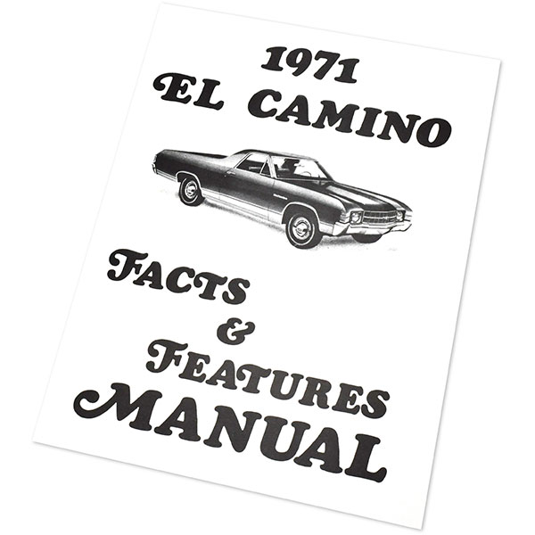 1971 Chevrolet El Camino FACTS & FEATURE MANUAL | MP0248