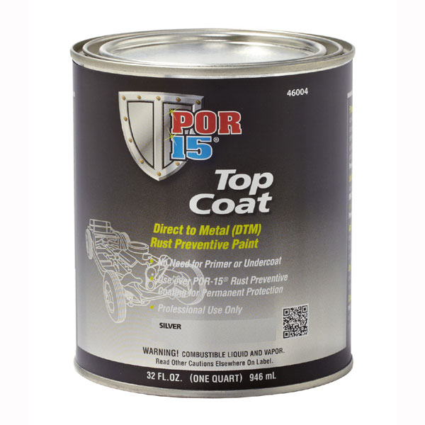 1975 Cadillac Cars POR 15 RUST PREVENTATIVE PAINT TOP COAT (STIRLING SILVER) QUART | PT4343Z