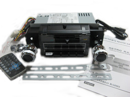 1970 Chevrolet El Camino AM/FM FACTORY LOOK ORANGE DOT RADIO WITH DIGITAL DISPLAY (INCLUDES ORIGINAL STYLE KNOBS - INNER KNOBS ARE FOR 1970-1972 SWEEP STYLE DASH ONLY - WILL NEED TO PURCHASE DIFFERENT INNER KNOBS TO WORK WITH ROUND GAUGE SS DASH) | RD10222C