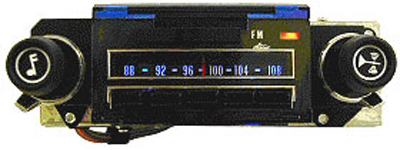 1973 Chevrolet Camaro FACTORY STYLE AM/FM ORANGE DOT RADIO WITH ANALOG DISPLAY WITH NEEDLE AND BUILT-IN BLUETOOTH | RD10270C