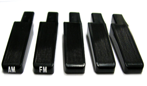 1969 Pontiac Firebird/TransAm AM/FM BLACK RADIO BUTTON SET | RD10829F