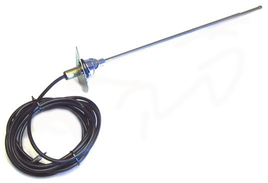 1968 Chevrolet Chevelle/Malibu REAR MOUNT ANTENNA WITH ADJUSTABLE MAST COMPLETE (OVAL TIP) | RD12833V