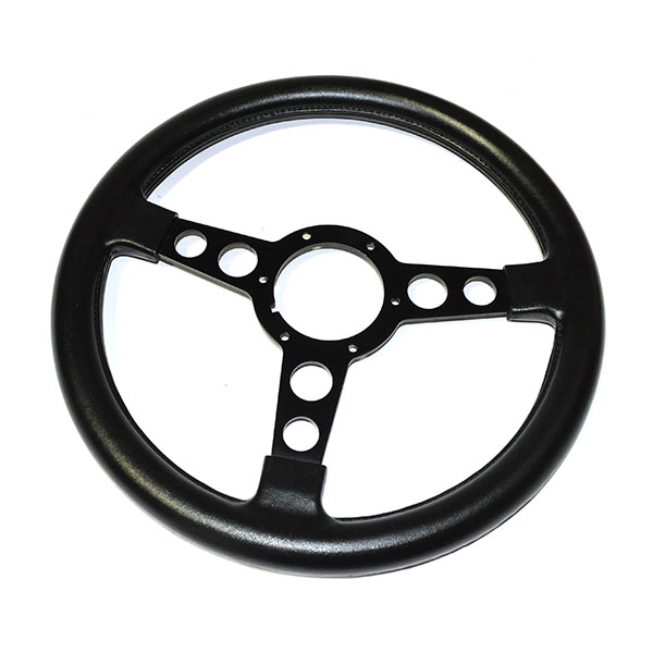 1972 Pontiac GTO/LeMans/Tempest FORMULA WHEEL THICKER FAT STYLE EARLY PRODUCTION BLACK WITH BLACK ANODIZED SPOKES (BARE) | ST3340Z