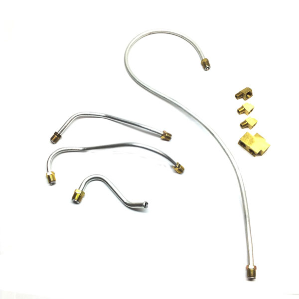 1963 Pontiac Full Size TRI-POWER FUEL LINE SET - WITH BRASS FITTINGS | TP2740PB