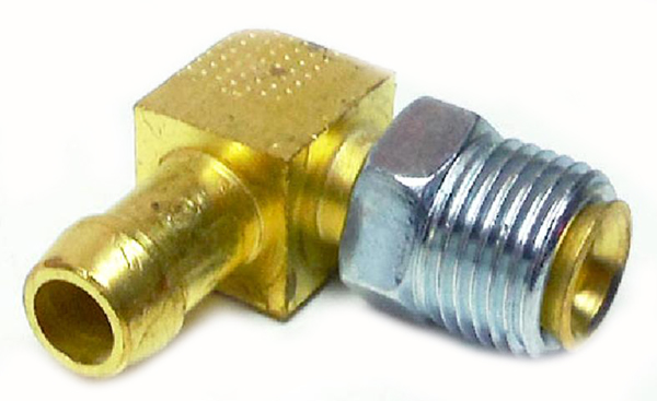 1966 Pontiac GTO/LeMans/Tempest TRI-POWER RAM AIR FITTING FOR FUEL LINE (THIS IS THE CORRECT FITTING THAT CONNECTS TO THE TOP OF THE FUEL BLOCK AND ALLOWS CLEARANCE FOR THE RAM AIR PAN ) | TP21741G