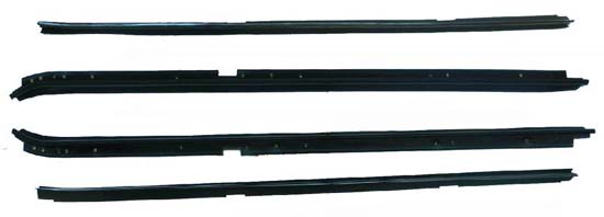 1985 Buick Skylark/GS/Regal/GN WINDOWFELT KIT 4 PIECE - OEM REPLACEMENTS - INNER & OUTER WITH BLACK BEAD (GRAND NATIONAL) | WS10118S