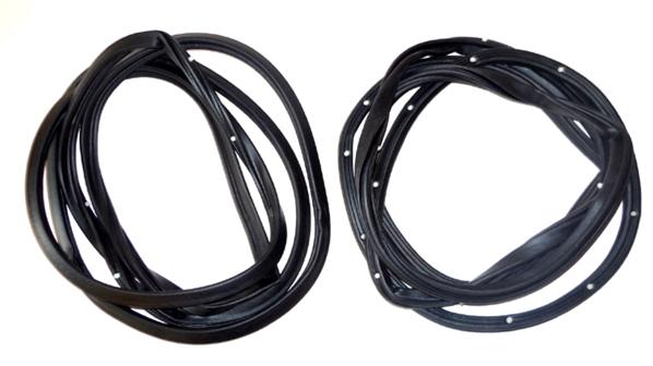 1968 Chevrolet Nova/Chevy II LATEX DOOR WEATHERSTRIPPING (CORRECT STYLE WITH SOFTER LATEX FIT & FINISH LIKE ORIGINAL - GM #7719492 & #7719493) - PAIR | WS13047N