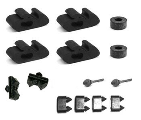 1970 Chevrolet El Camino RUBBER BUMPER KIT (INCLUDES DOORS, HOOD, TRUNK & GLOVE BOX BUMPERS) MADE IN THE USA | WS3887E
