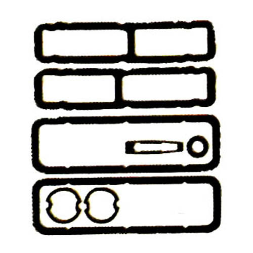 1964 Chevrolet El Camino PAINT GASKET KIT (INCLUDES GASKETS FOR PARK LENSES, TAIL LENSES, LICENSE LENS, MIRROR) MADE IN THE USA | WS3898E