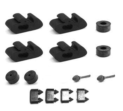 1972 Chevrolet Monte Carlo RUBBER BUMPER KIT (INCLUDES DOORS, HOOD, TRUNK & GLOVE BOX BUMPERS) | WS1010M