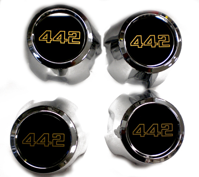 1985 Oldsmobile Cutlass/442/F85 SUPER STOCK III CAP WITH 442 INSERT GM 22528777 - SET OF 4 | WT10109T