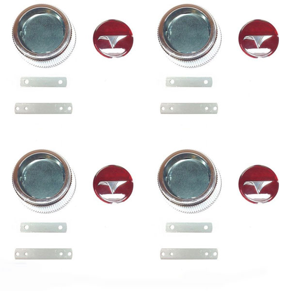 1965 Buick Skylark/GS/Regal/GN CENTER CAP WITH 'FAT BIRD' INSERT - SET OF 4* | WT1991S