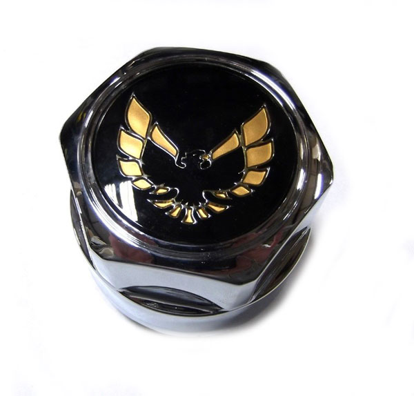 1978 Pontiac Firebird/TransAm TURBO WHEEL CAP (PLASTIC CHROME OCTAGON WITH GOLD BIRD) - EA | WT6649F
