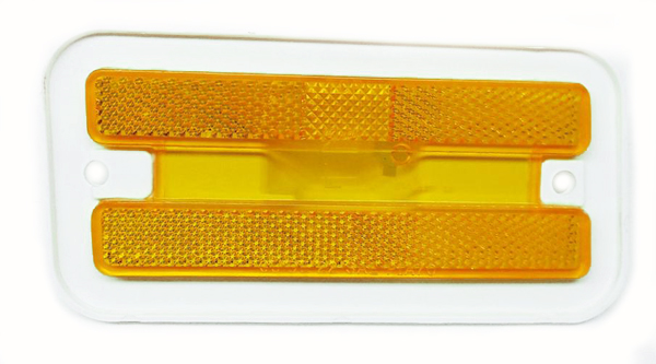 1973 Pontiac Firebird/TransAm FRONT FENDER SIDE MARKER LAMP LENS (AMBER) - LH | XL3901F