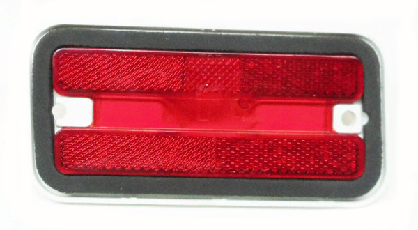 1977 Pontiac Firebird/TransAm REAR QUARTER SIDE MARKER LAMP LENS (RED) - LH | XL3902F