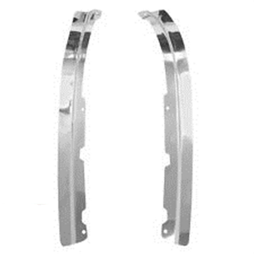 1968 Ford Mustang DOOR OPENING WEATHERSTRIP SASH CHANNEL CHROME TRIM - PAIR | XP1007U