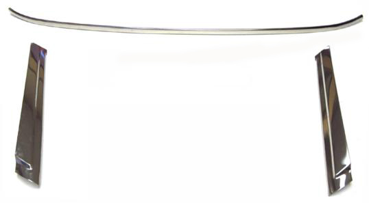 1971 Pontiac GTO/LeMans/Tempest NEW CONVERTIBLE WINDSHIELD MOLDING KIT (3 PIECES) | XP12797A