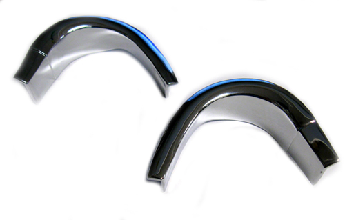 1966 Chevrolet Nova/Chevy II QUARTER WINDOW CORNER MOLDINGS (C SHAPED MOLDINGS THAT MOUNT IN THE REAR BY THE QUARTER WINDOW) - PR | XP3468N