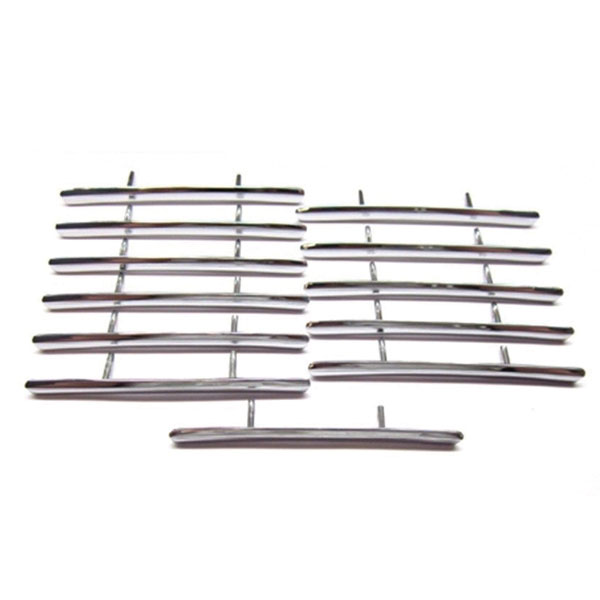 1968 Pontiac Firebird/TransAm QUARTER LOUVER CHROME GM 7741713 - 12 PC SET | XP3966F
