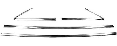 1967 Chevrolet Chevelle/Malibu VINYL TOP MOLDING SET WITHOUT CLIPS (4 PIECE KIT) NEW | XP4755V