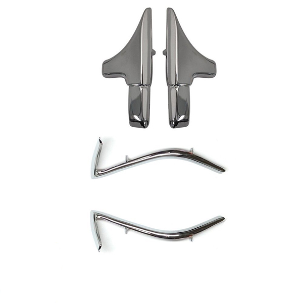 1970 Chevrolet Chevelle/Malibu FRONT AND REAR VINYL TOP CHROME MOLDING END CAPS SET OF 4 | XP4762V
