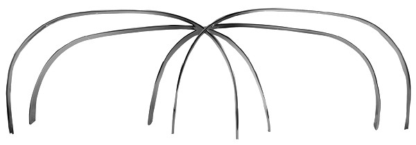 1972 Pontiac GTO/LeMans/Tempest WHEEL WELL MOLDINGS - SET OF 4 | XP6316G