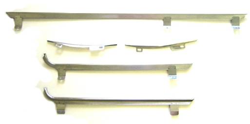 1969 Pontiac GTO/LeMans/Tempest DECK LID MOLDING KIT (5 PIECE SET) - INCLUDES 3 PIECES ON THE TRUNK LID AND 2 PIECES ON THE REAR QUARTER PANEL. THESE WERE ONLY USED ON 1969 GTO OR JUDGE MODELS. | XP9875G