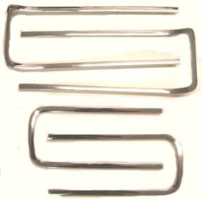 1968 Pontiac GTO/LeMans/Tempest GTO GRILLE MOLDINGS - 4 PIECE SET (INCLUDES 2 GRILLE MOLDINGS AND 2 HIDEAWAY HEADLAMP MOLDINGS) | XP9957G