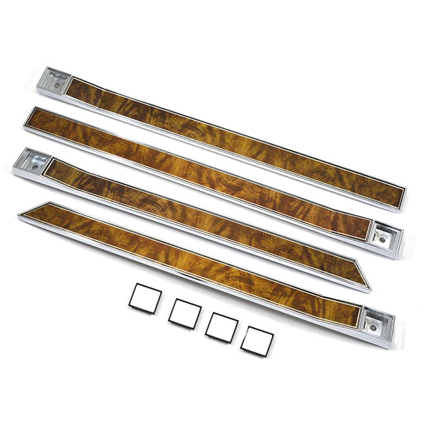1985 Buick Skylark/GS/Regal/GN DOOR PANEL INSERT ESCUTCHEON KIT TRIM SET OF 4 â€“ WOOD GRAIN | IN1099S