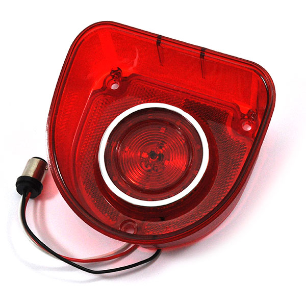 1968 Chevrolet Impala/Caprice/Bel Air LED TAIL LAMP LENS ASSEMBLY 1 CHROME CIRCLE WITH NO TRIM (EXCEPT SS MODEL) â€“ EA | XL1028P