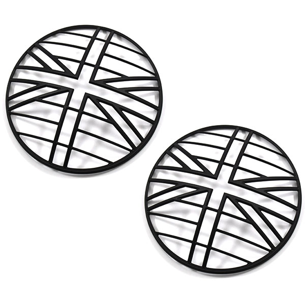 1975 Pontiac Grand Prix 69-UP HEADLAMP TRIM COVER DECORATION (UNION JACK, BLACK) - PR | GH3249Z