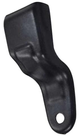 1967 Chevrolet Camaro OUTER RETRACTOR FRONT BUCKET SEAT BELT HOUSING; LH DRIVER SIDE; BLACK | IN12672F