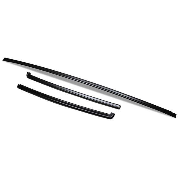 1987 Chevrolet Monte Carlo FRONT WINDSHIELD MOLDING (BLACK) 3 PC SET