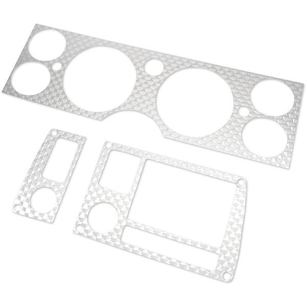 1979 Chevrolet Camaro DASH INSERT MACHINED SWIRLED ALUMINUM METAL 3 PIECE SET | IN7981R
