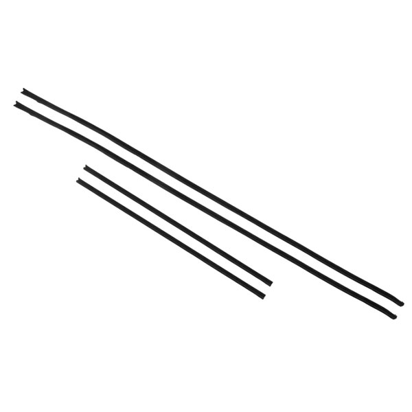 1964 Chevrolet Nova/Chevy II GLASS RUN CHANNEL KIT REAR QUARTER WINDOW â€“ 4PC SET (FITS 2 DOOR SEDAN) | WS1220N