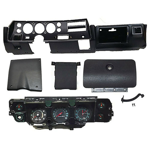 1972 Chevrolet Monte Carlo DASH HOUSING 5500 RPM TACH GAUGES & POD ASSEMBLIES - 5 PIECE KIT | IN3329C