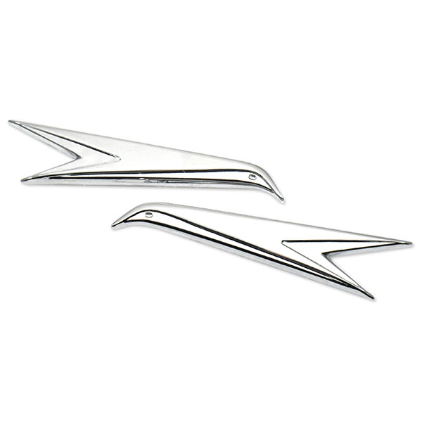 1966 Buick Skylark/GS/Regal/GN QUARTER PANEL EMBLEM (LONG BIRD) CHROME DIECAST GM 7600962 / 7600963 â€“ PR | EM6362S