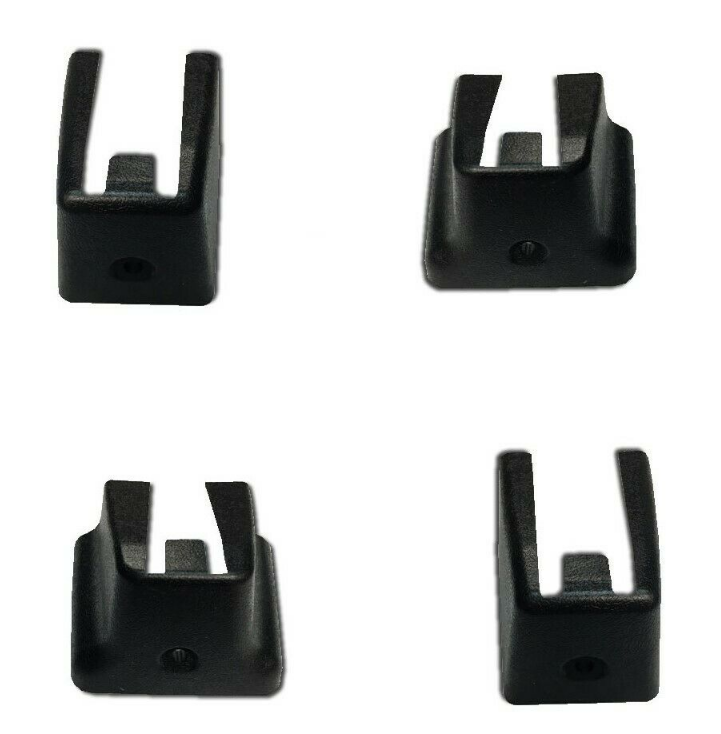 1986 Pontiac Grand Prix 69-UP BUCKET, SPLIT BENCH, AND BENCH SEAT MANUAL SEAT TRACK PLASTIC COVERS. DRIVER & PASSENGER SIDE FRONT INNER & OUTER - SET OF 4 | IN5074Z