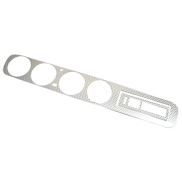 1965 Pontiac GTO/LeMans/Tempest DASH INSERT ORIGINAL STYLE SWIRLED ALUMINUM WITH METAL BACKING WITHOUT AIR - 2PC | IN6000G