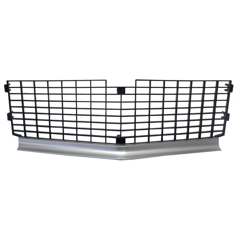1968 Oldsmobile Cutlass/442/F85 GRILLE 442 GM 398640 (BLACK & SILVER PLASTIC) | 398640