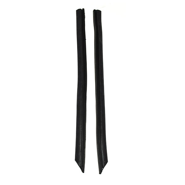 1968 Cadillac Cars REAR QUARTER VERTICAL WEATHERSTRIPS FOR 2-DOOR HARDTOPS WITH STEEL CORES 15-7/8